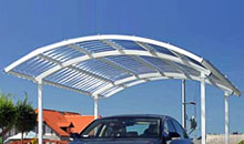 Навес с применение прямоугольной трубы